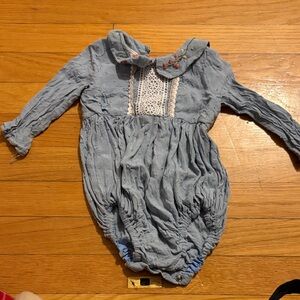Blue Kids One Piece Bodysuit